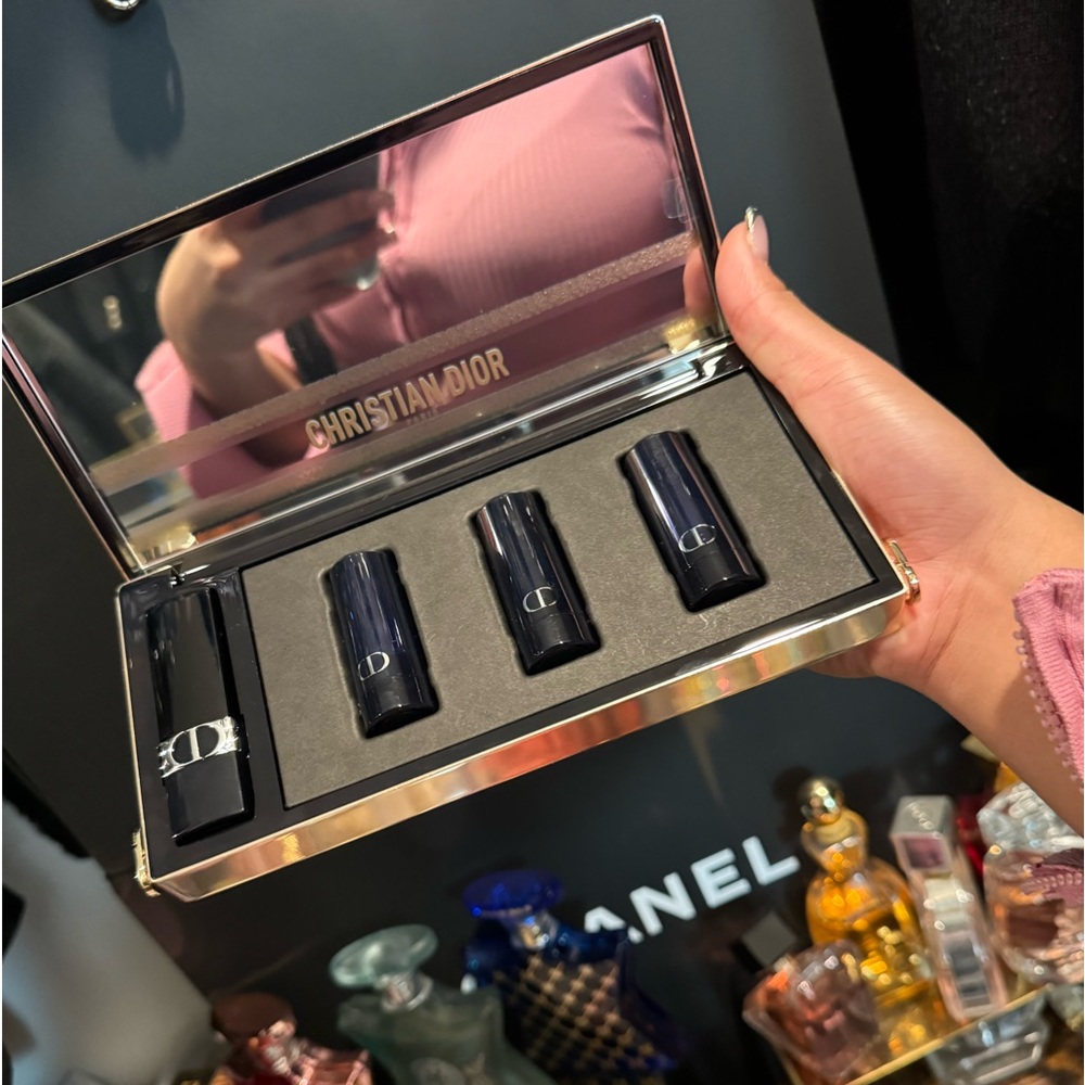 dior limited addition lipstick purse with chain sold out all over